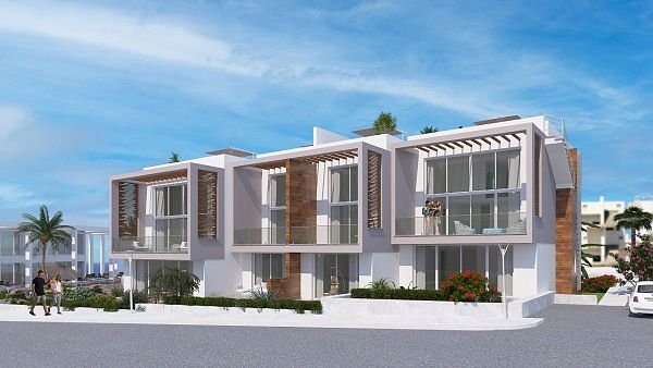 3-комнатные апартаменты 90 м2 с садом в новом комплексе в Эсентепе