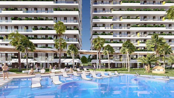 Студия 41 м2 в 600 метрах от пляжа Лонг-Бич
