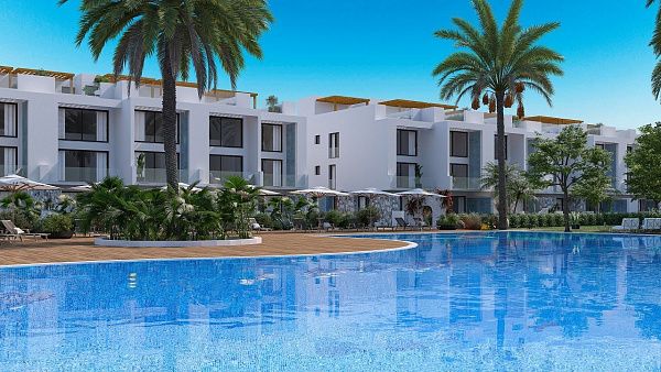 Квартира 1+1 Penthouse Duplex 80 м2 c двумя террасами в новом комплексе в Татлысу