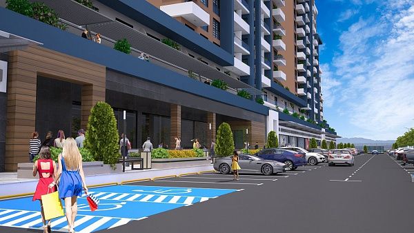 2-комнатные апартаменты 68 м2 c балконом 11 м2 в элитном комплексе в 600 метрах от пляжа