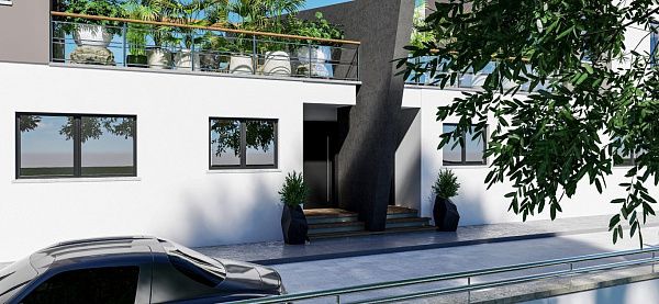 Квартира 2+1 (90 м2) с террасой (25 м2) в красивом комплексе в Искеле