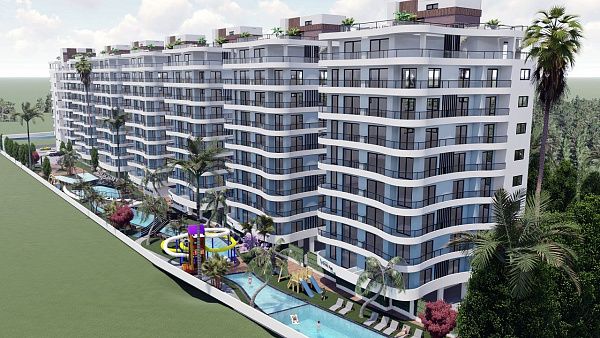 3-комнатные апартаменты 75 м2 в современном комплексе Искеле
