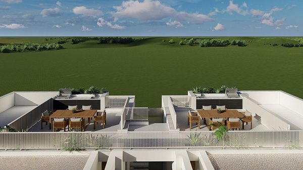 Квартира 3+1(147 м2) с террасой в новом комплексе у песчаного пляжа 