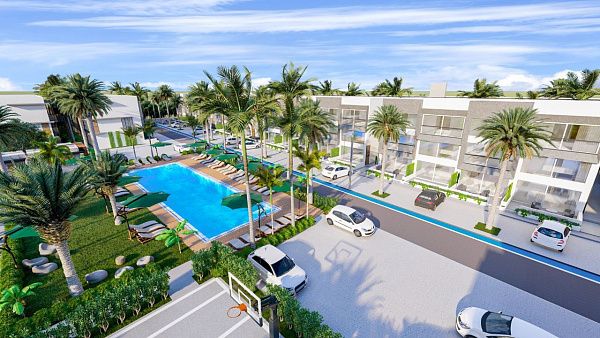 2-комнатные апартаменты loft 56 м2 в новом комплексе в 600 метрах от пляжа