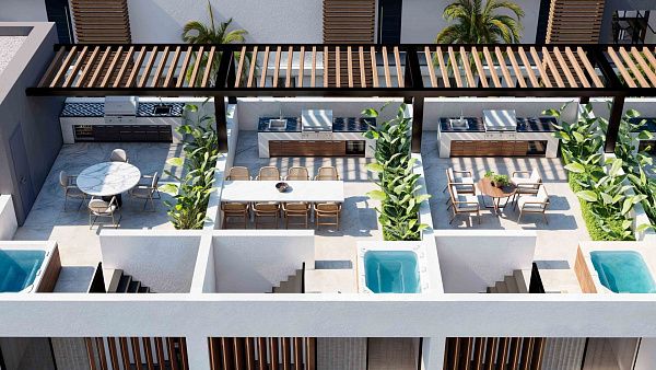 Студия penthouse 50м2 с террасой на крыше 45м2