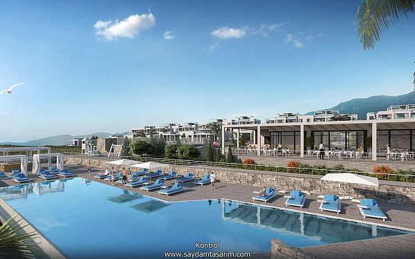 3-комнатные апартаменты 88 м2 с террасой 40 м2 в элитном комплексе в 150 метрах от собственного пляжа