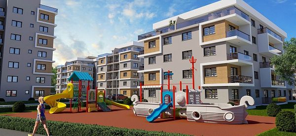 Квартира 2+1 (66 м2) в новом красивом комплексе в Гечиткале