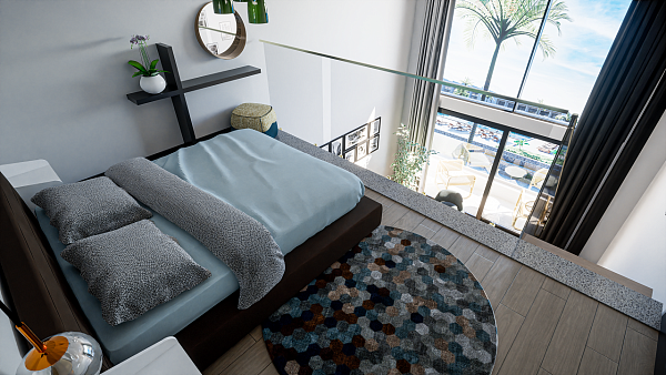 Квартира 1+1 Penthouse 57 м2 в новом комплексе в 200 метрах от моря