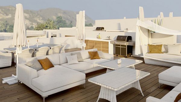 4-комнатные апартаменты loft 114 м2 в красивом комплексе в Эсентепе