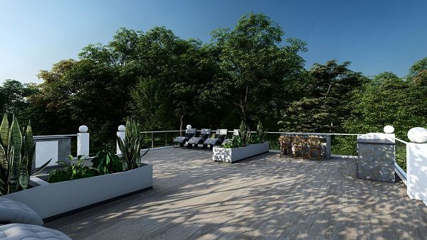 Квартира 3+1(164 м2) с большим садом и террасами в Татлысу