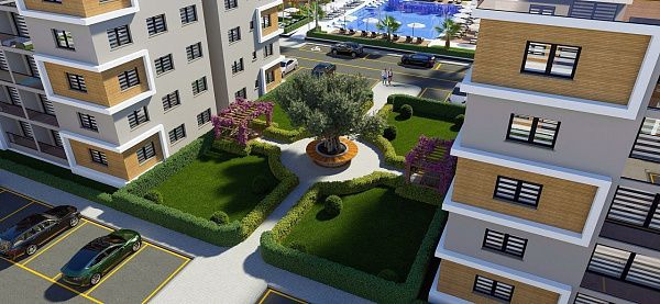 Квартира Penthouse 2+1 (78 м2 c террасой 54 м2) в новом красивом комплексе в Гечиткале