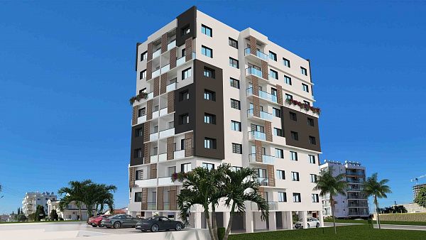 2-комнатные апартаменты 46 м2 с балконом 4 м2 в Искеле