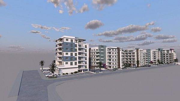 Двухкомнатная квартира 64 м2 в новом комплексе в Искеле