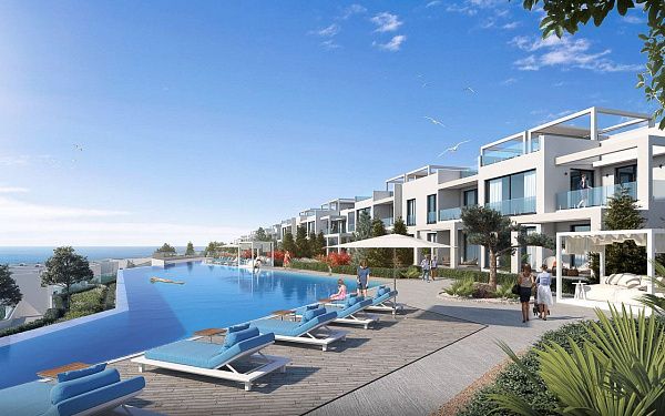 3-комнатные апартаменты 88 м2 с террасой 40 м2 в элитном комплексе в 150 метрах от собственного пляжа