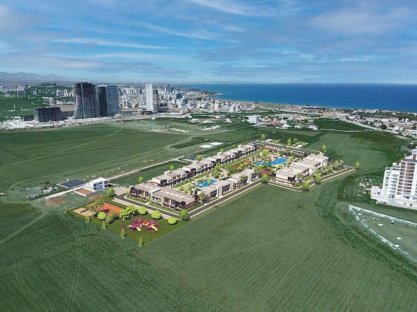 Студия 67 м2 с террасой на крыше 45м2 в 600 метрах от моря в Енибогазичи