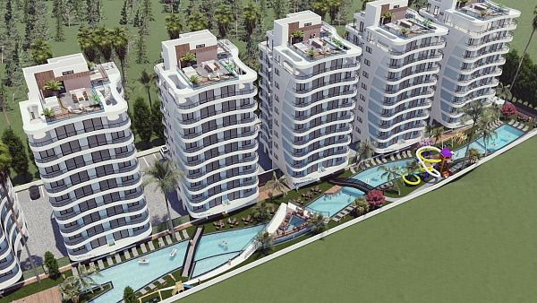 3-комнатные апартаменты 75 м2 в современном комплексе Искеле