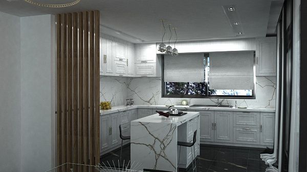 Современная вилла 3+1 (210 м2) с участком земли в новом комплексе в Боазе