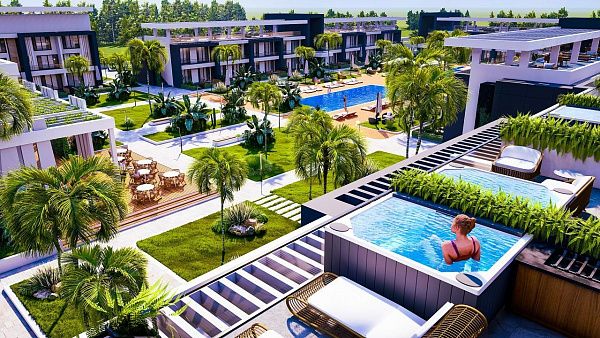 Квартира 1+1 ( 105 м2) в 150 метрах от песчаного пляжа