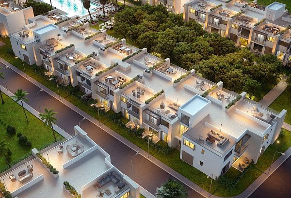 4-комнатные апартманты 151  м2 в новом комплексе в Искеле