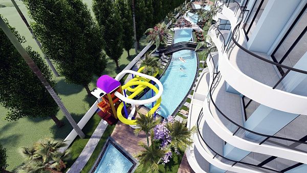3-комнатные апартаменты 75 м2 в современном комплексе Искеле