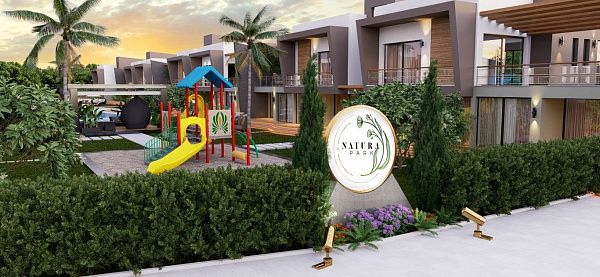 Квартира 2+1 (90 м2) с террасой (75 м2) в красивом комплексе в Искеле
