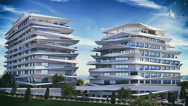 Элитные 3-комнатные апартаменты 112 м2 в центре Кирении