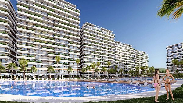 Студия 47 м2 в 600 метрах от пляжа "Лонг бич"