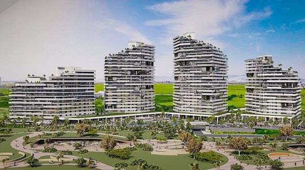 Четырехкомнатная квартира (159 м2 ) в роскошном комплексе рядом с песчаным пляжем