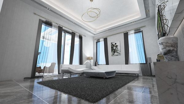 Квартира 2+1 (80 м2) с садом в новом комплексе в Боазе