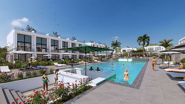 Квартира Loft 1+1 Penthouse 64 м2 с двумя террасами в Бахчели