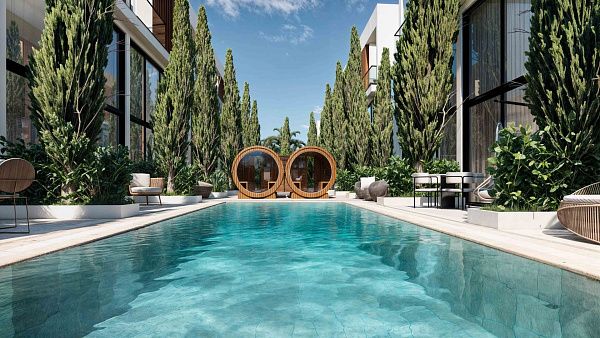 Студия penthouse 50м2 с террасой на крыше 45м2