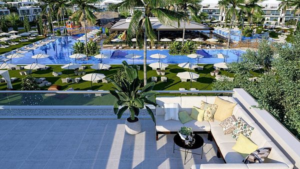 Квартира 1+1 Loft 61 м2 в красивом комплексе рядом с песчаным пляжем 