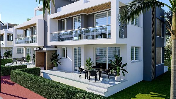 Квартира 1+1 Loft 61 м2 в красивом комплексе рядом с песчаным пляжем 