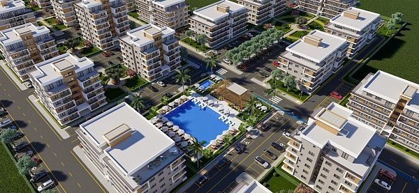 Квартира Penthouse 2+1 (78 м2 c террасой 54 м2) в новом красивом комплексе в Гечиткале