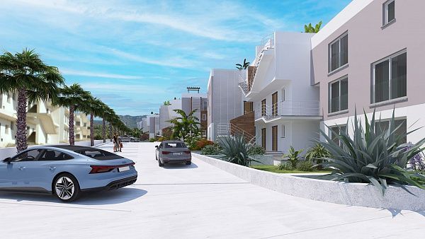 3-комнатные апартаменты 90 м2 с садом в новом комплексе в Эсентепе