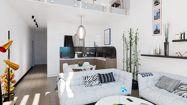 Квартира 1+1 Penthouse 57 м2 в новом комплексе в 200 метрах от моря