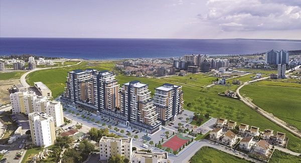 2-комнатные апартаменты 68 м2 c балконом 11 м2 в элитном комплексе в 600 метрах от пляжа