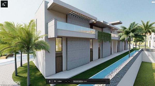 Квартира 2+1 Penthouse 160 м2 с верхней террасой 65 м2  в красивом комплексе в Каршияке