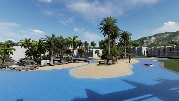 2-комнатные апартаменты 60 м2 в комплексе с частным пляжем