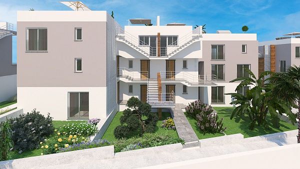 Двухкомнатные апартаменты (59 м2) в новом красивом комплексе в Эсентепе