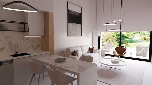 Квартира 2+1 (112 м2) Duplex с балконом  (12 м2 )в новом комплексе в Боазе 