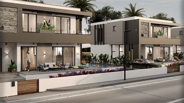 Красивая вилла (4+1) 199 м2 в Чаталкее