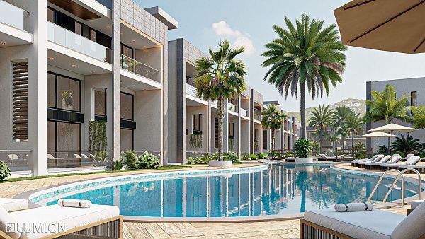 Квартира 2+1 Penthouse 160 м2 с верхней террасой 65 м2  в красивом комплексе в Каршияке