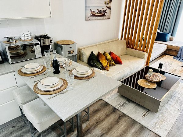 2-комнатные апартаменты 65 м2 с террасой 15 м2 в курортном комплексе