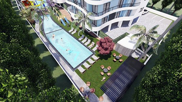 3-комнатные апартаменты 75 м2 в современном комплексе Искеле
