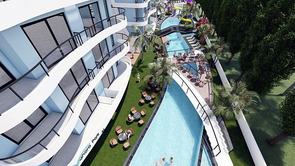 3-комнатные апартаменты 75 м2 в современном комплексе Искеле