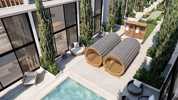 Студия penthouse 50м2 с террасой на крыше 45м2