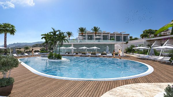 2-комнатные апартаменты 60 м2 в роскошном комплексе у моря