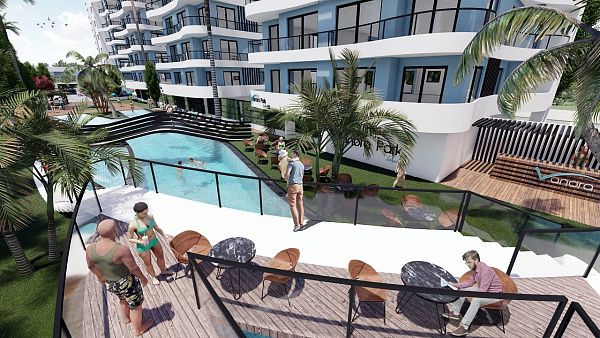 3-комнатные апартаменты 75 м2 в современном комплексе Искеле