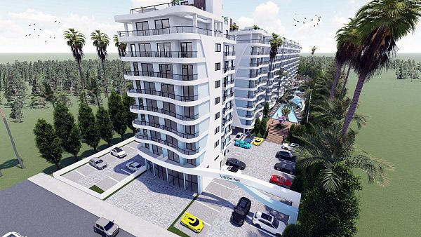 3-комнатные апартаменты 75 м2 в современном комплексе Искеле